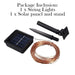 Vibe Geeks Waterproof Outdoor Solar Led Strip Mini String