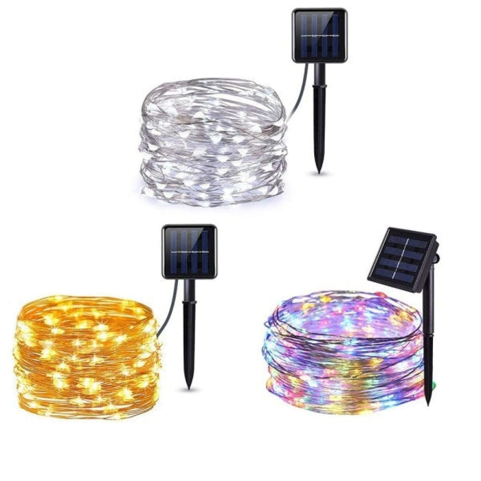 Vibe Geeks Waterproof Outdoor Solar Led Strip Mini String