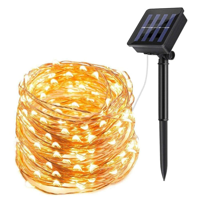 Vibe Geeks Waterproof Outdoor Solar Led Strip Mini String