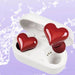 Vibe Geeks Wireless Bluetooth Heart Style Earphones - Usb