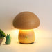 Vibe Geeks Wooden Mushroom Led Night Light For Bedroom