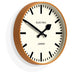 Vibrant Orange Railway Wall Clock