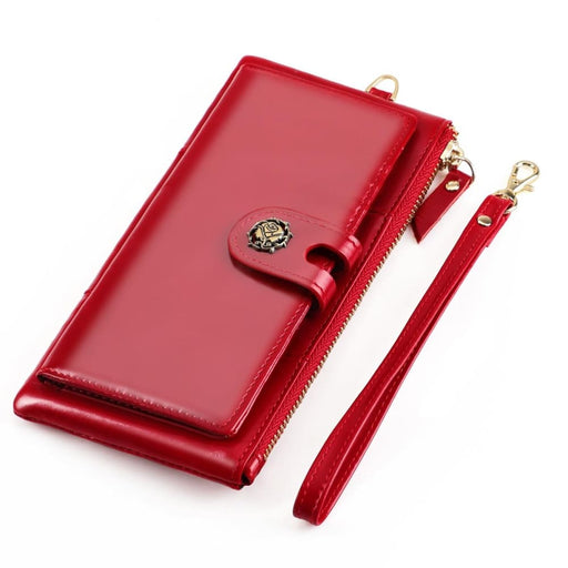 Vintage Rfid Leather Wallet For Women