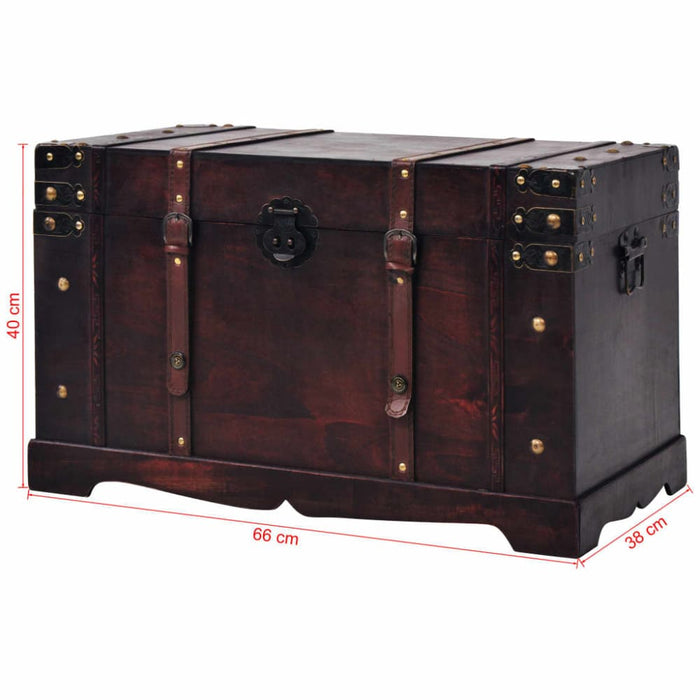 Vintage Treasure Chest Wood 66x38x40 Cm Xapain