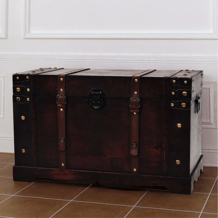 Vintage Treasure Chest Wood 66x38x40 Cm Xapain