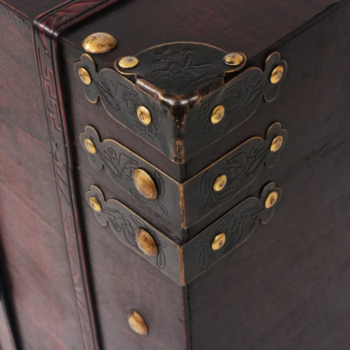 Vintage Treasure Chest Wood 66x38x40 Cm Xapain