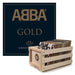 Vinyl Album Bundle With Record Crate And Abba Gold