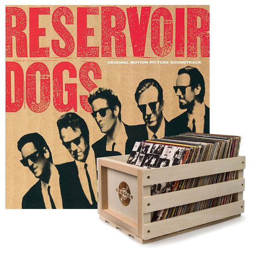 Vinyl Album Bundle With Record Crate And Reservoir Dogs