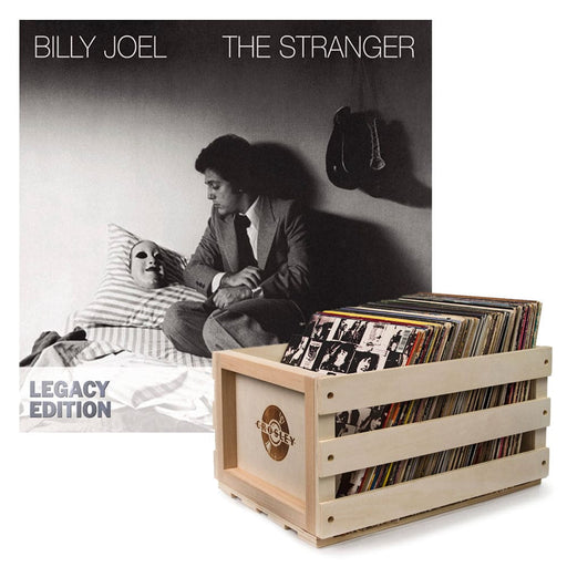 Vinyl Album Bundle With Record Storage Crate And Billy Joel