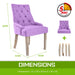 Violet French Provincial Dining Chair Amour Oak Leg