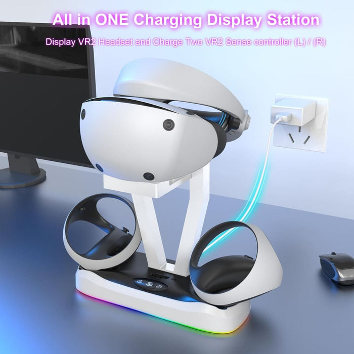 Vr 2 Magnetic Charging Base Rgb Light Storage Rack