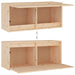 Wall Cabinet 80x30x35 Cm Solid Wood Pine Notapp