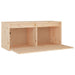 Wall Cabinet 80x30x35 Cm Solid Wood Pine Notapp