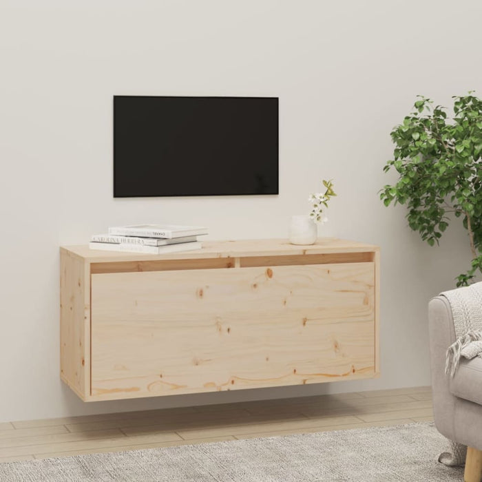 Wall Cabinet 80x30x35 Cm Solid Wood Pine Notapp