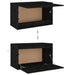 Wall Cabinet Black 60x30x35 Cm Solid Wood Pine Notapt