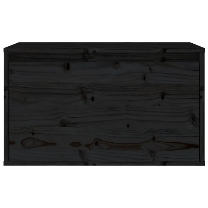 Wall Cabinet Black 60x30x35 Cm Solid Wood Pine Notapt