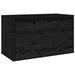 Wall Cabinet Black 60x30x35 Cm Solid Wood Pine Notapt