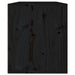 Wall Cabinet Black 60x30x35 Cm Solid Wood Pine Notapt