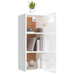 Wall Cabinet Glossy Look White 34.5x34x90 Cm Engineered