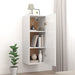 Wall Cabinet Glossy Look White 34.5x34x90 Cm Engineered