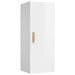 Wall Cabinet Glossy Look White 34.5x34x90 Cm Engineered