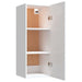 Wall Cabinet Glossy Look White 34.5x34x90 Cm Engineered