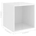 Wall Cabinet Glossy Look White 37x37x37 Cm Chipboard Nbpalx