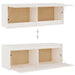 Wall Cabinet White 100x30x35 Cm Solid Wood Pine Notali