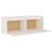 Wall Cabinet White 100x30x35 Cm Solid Wood Pine Notali