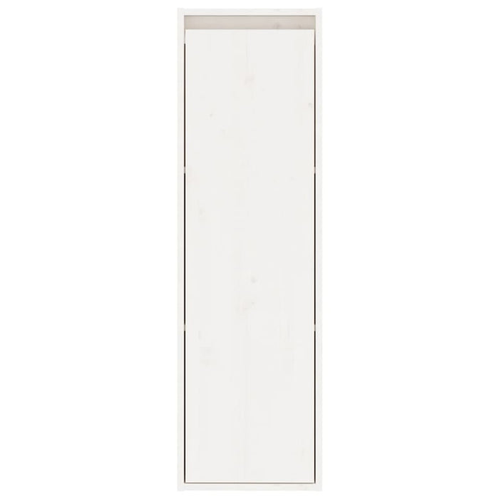 Wall Cabinet White 30x30x100 Cm Solid Wood Pine Notpbi