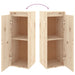 Wall Cabinets 2 Pcs 30x30x80 Cm Solid Wood Pine Notakl