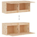 Wall Cabinets 2 Pcs 45x30x35 Cm Solid Wood Pine Notatl