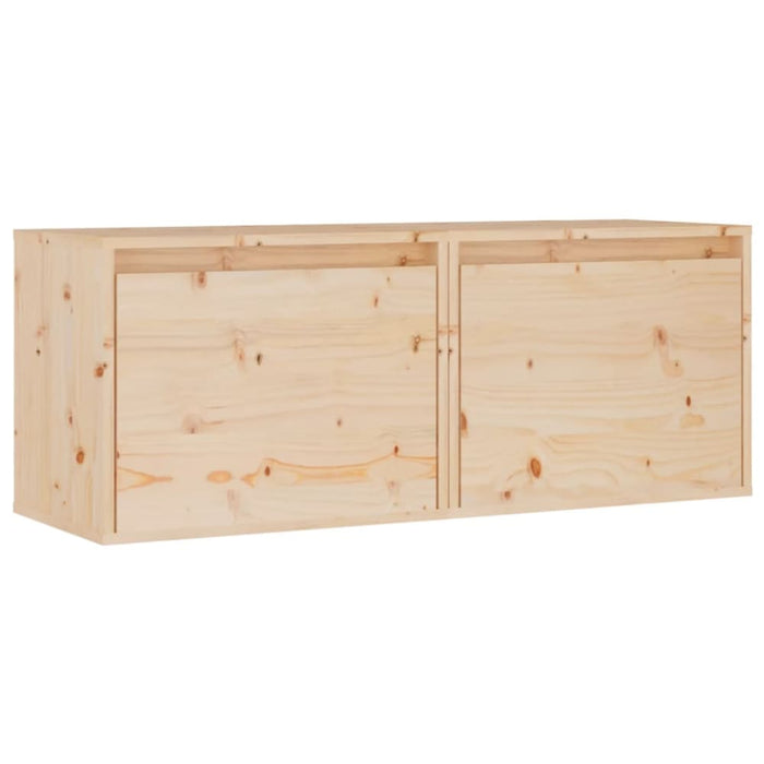 Wall Cabinets 2 Pcs 45x30x35 Cm Solid Wood Pine Notatl