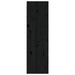 Wall Cabinets 2 Pcs Black 30x30x100 Cm Solid Wood Pine