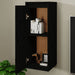 Wall Cabinets 2 Pcs Black 30x30x80 Cm Solid Wood Pine Notpba