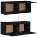 Wall Cabinets 2 Pcs Black 45x30x35 Cm Solid Wood Pine Notaaa