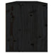 Wall Cabinets 2 Pcs Black 60x30x35 Cm Solid Wood Pine Notapa