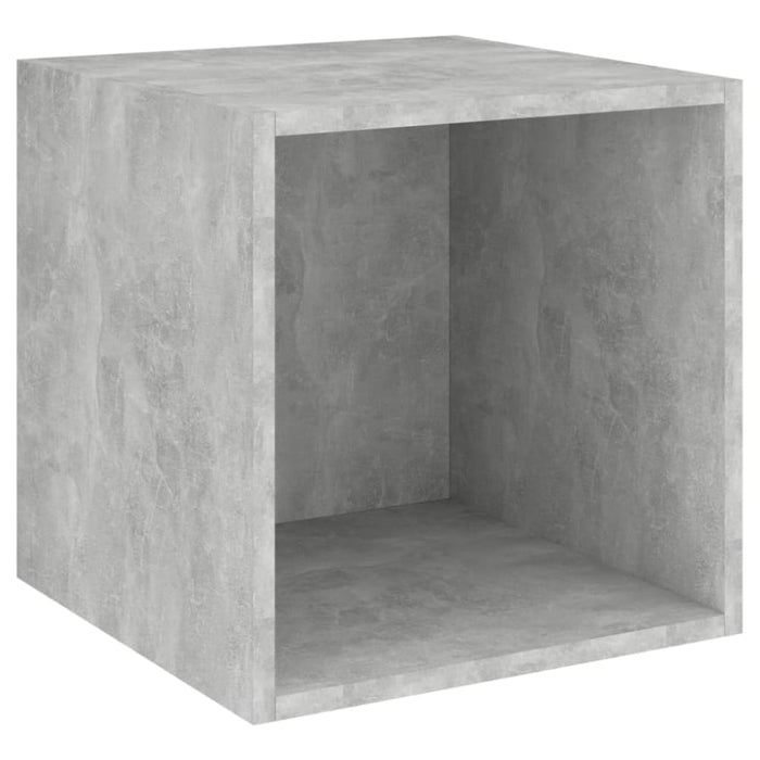 Wall Cabinets 2 Pcs Concrete Grey 37x37x37 Cm Chipboard