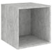 Wall Cabinets 2 Pcs Concrete Grey 37x37x37 Cm Chipboard