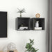 Wall Cabinets 2 Pcs Grey Chipboard Nbpapo