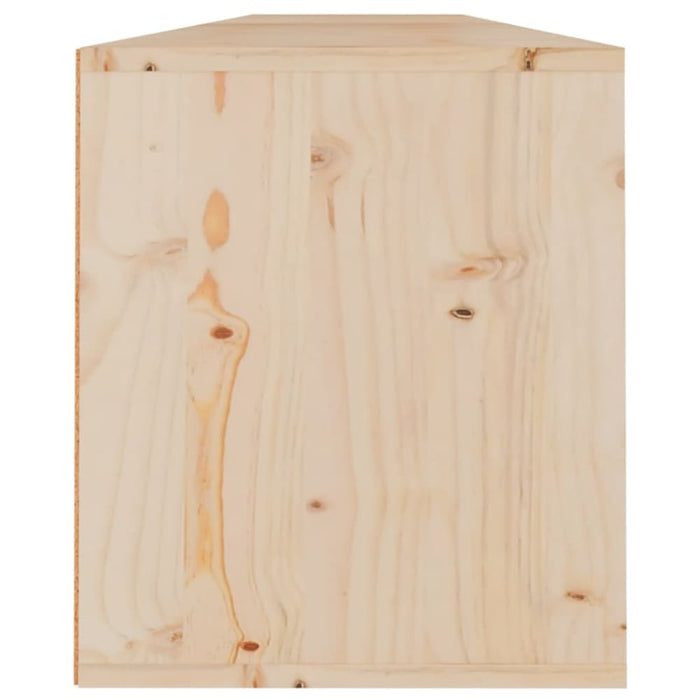 Wall Cabinets 2pcs 100x30x35 Cm Solid Wood Pine Notall