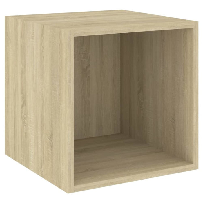 Wall Cabinets 4 Pcs Sonoma Oak 37x37x37 Cm Chipboard Nbpapp