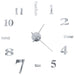 3d Wall Clock Modern Design 100 Cm Xxl Silver Pbltl