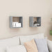 Wall Cube Shelves 2 Pcs Concrete Grey 26x15x26 Cm Nbibti