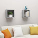 Wall Cube Shelves 2 Pcs Concrete Grey Nbibob