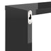 Wall Cube Shelves 2 Pcs Glossy Look Black 30x15x30 Cm Nbibok