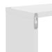 Wall Cube Shelves 2 Pcs Glossy Look White 26x15x26 Cm Nbibat