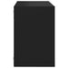 Wall Cube Shelves 4 Pcs Black Nbibpl