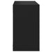 Wall Cube Shelves 4 Pcs Black Nbibxk