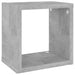 Wall Cube Shelves 4 Pcs Concrete Grey 22x15x22 Cm Nbiblp